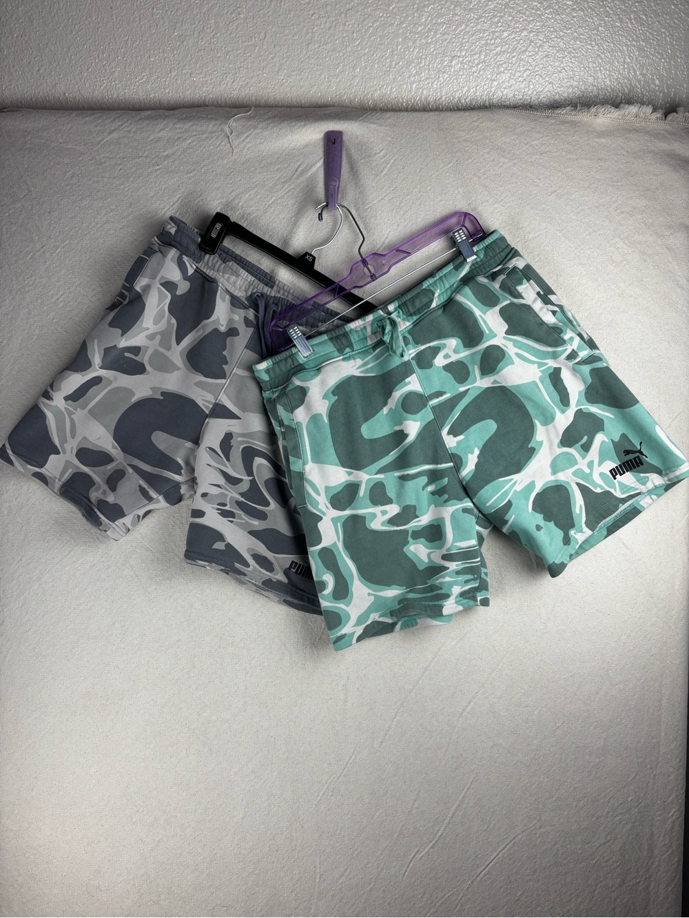 Puma men’s camo shorts large size